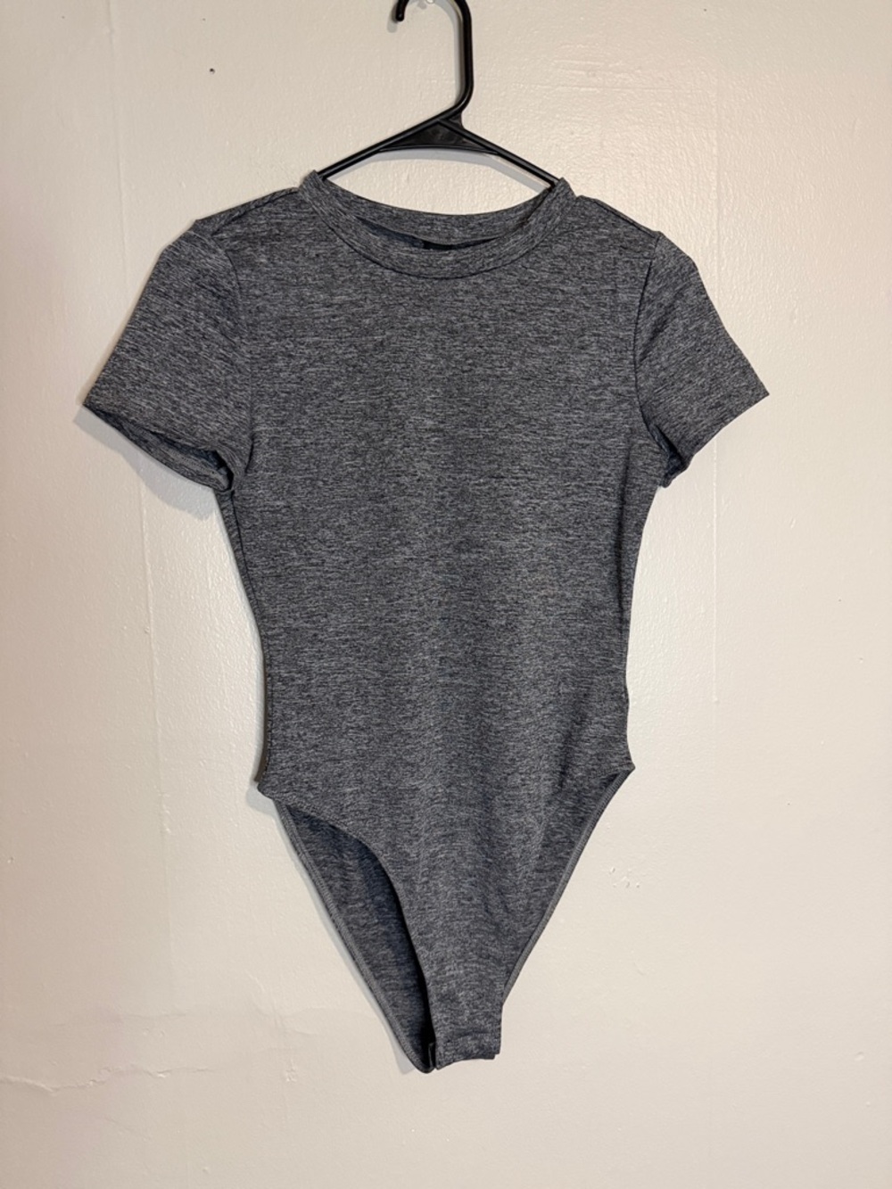 Gray Short-Sleeve Bodysuit